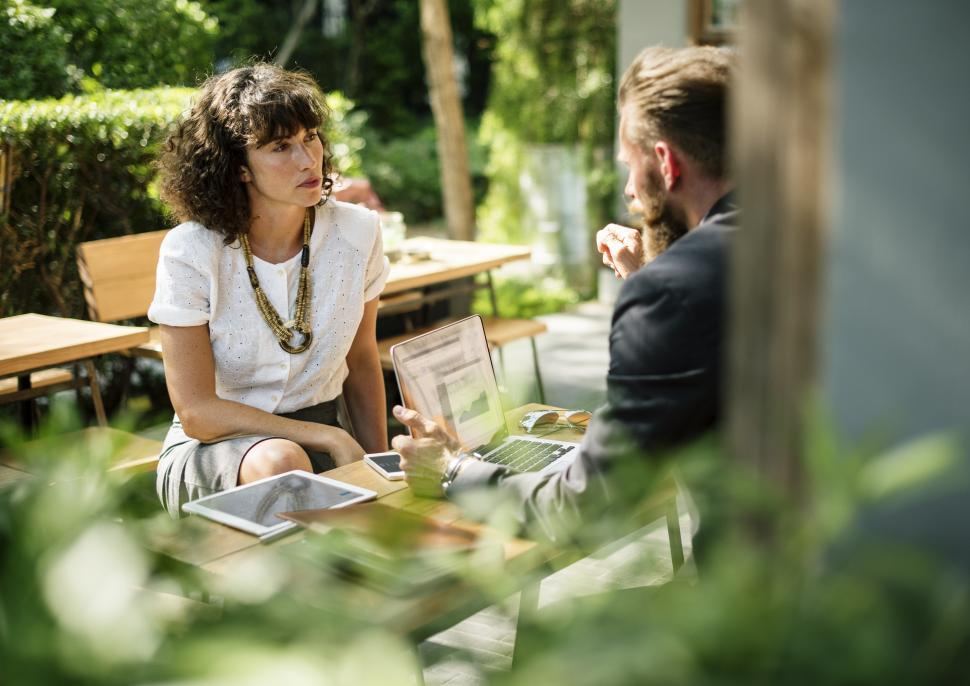 friends talking together in a community group